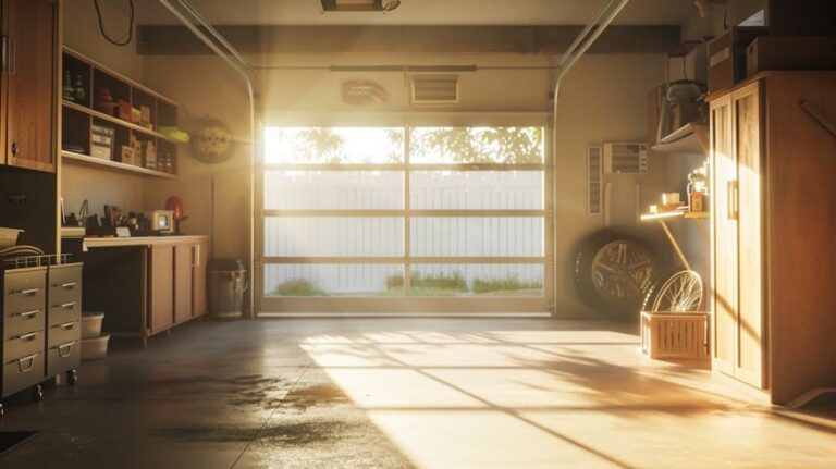 Organized garage after junk removal